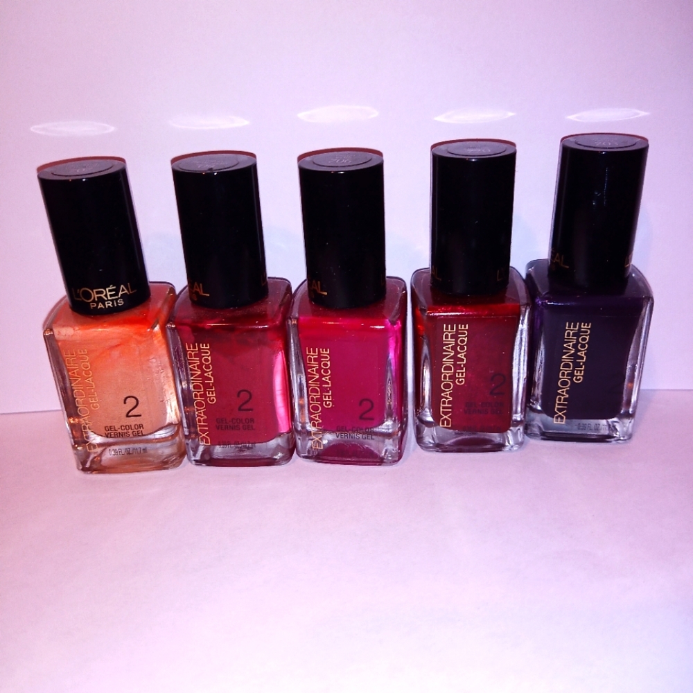 L'Oreal Pairs Extraordinary Nail Polish Reds Multi Pack of 5